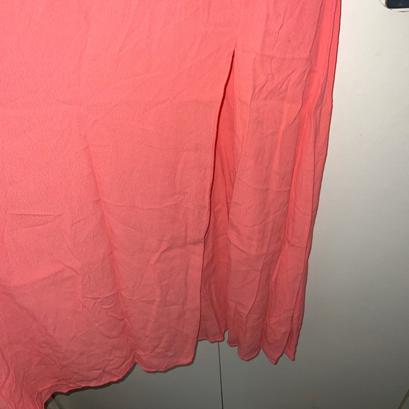 Wilfred Women's Aritzia Maxime Dress Medium Orange Short Sleeves Smocked Waist - Picture 5 of 15